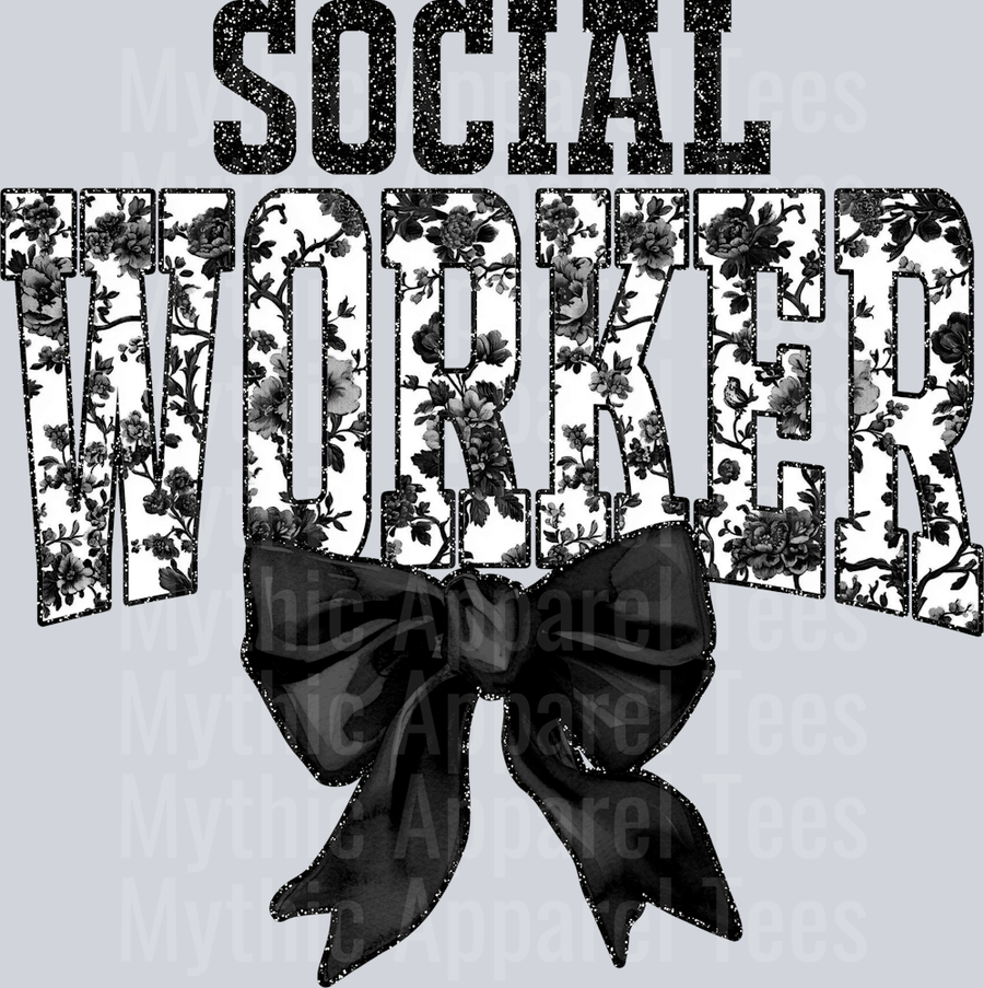 Black Toile Social Worker