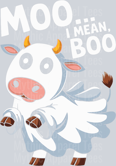 MOO I mean boo 2 Halloween Fall DTF Highland Cow Transfers
