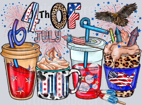 4th of july coffee cups Patriotic Coffee