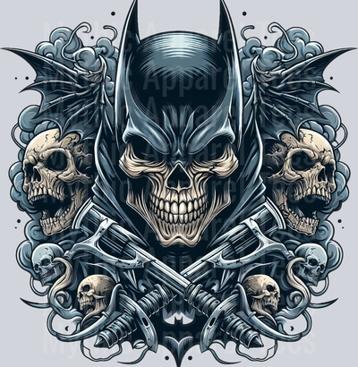 Batman Skull 3 DTF Superhero Transfers