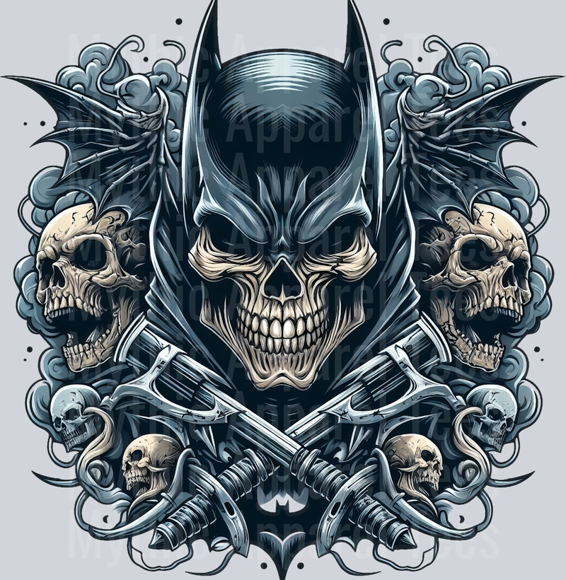 Batman Skull 3 DTF Superhero Transfers