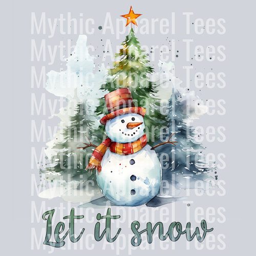 Let it Snow – DTF Heat Transfer – Holiday Christmas Design