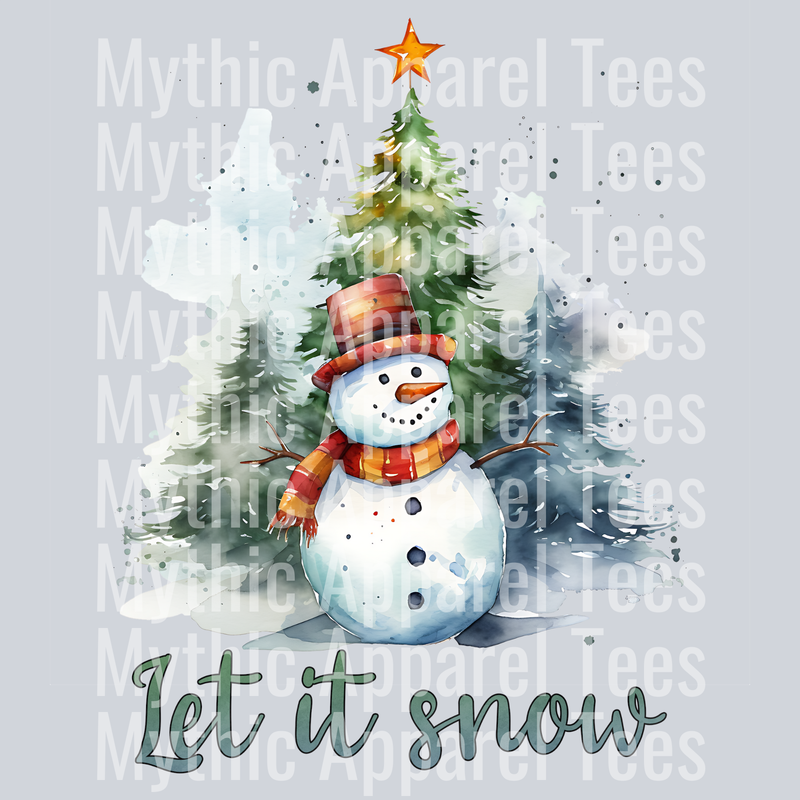 Let it Snow – DTF Heat Transfer – Holiday Christmas Design