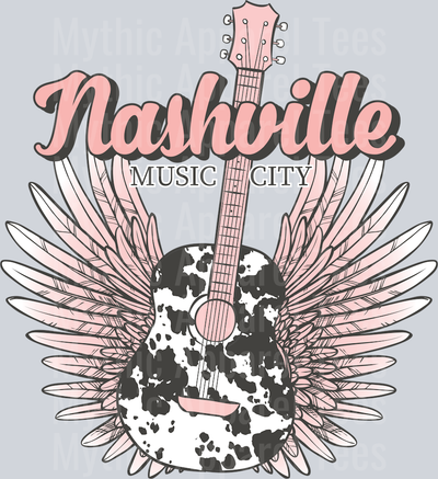 Nashville music City Cow print Western
