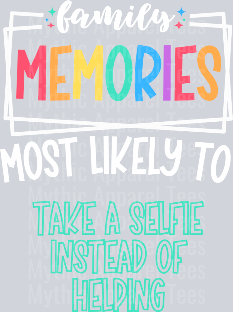 take a selfie instead of helping