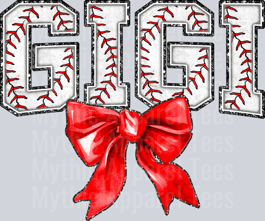 Baseball Gigi Bow School Spirit & Sports