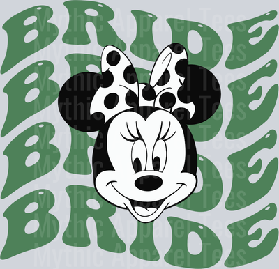Bride Disney DTF Wedding Transfers