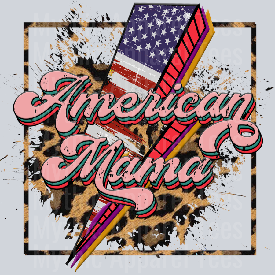 American Mama DTF Patriotic Transfers