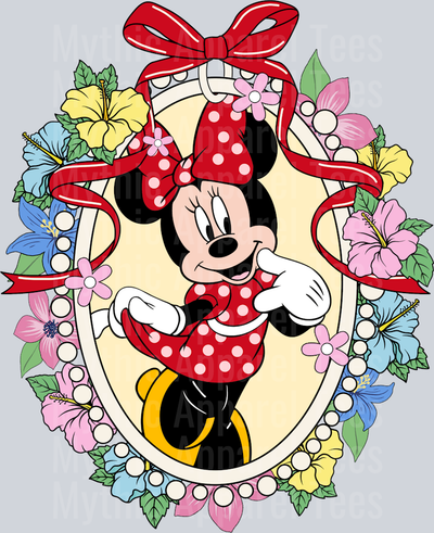 Minnie Mickey Mouse Mirror Bracelet frame DTF Disney Transfers