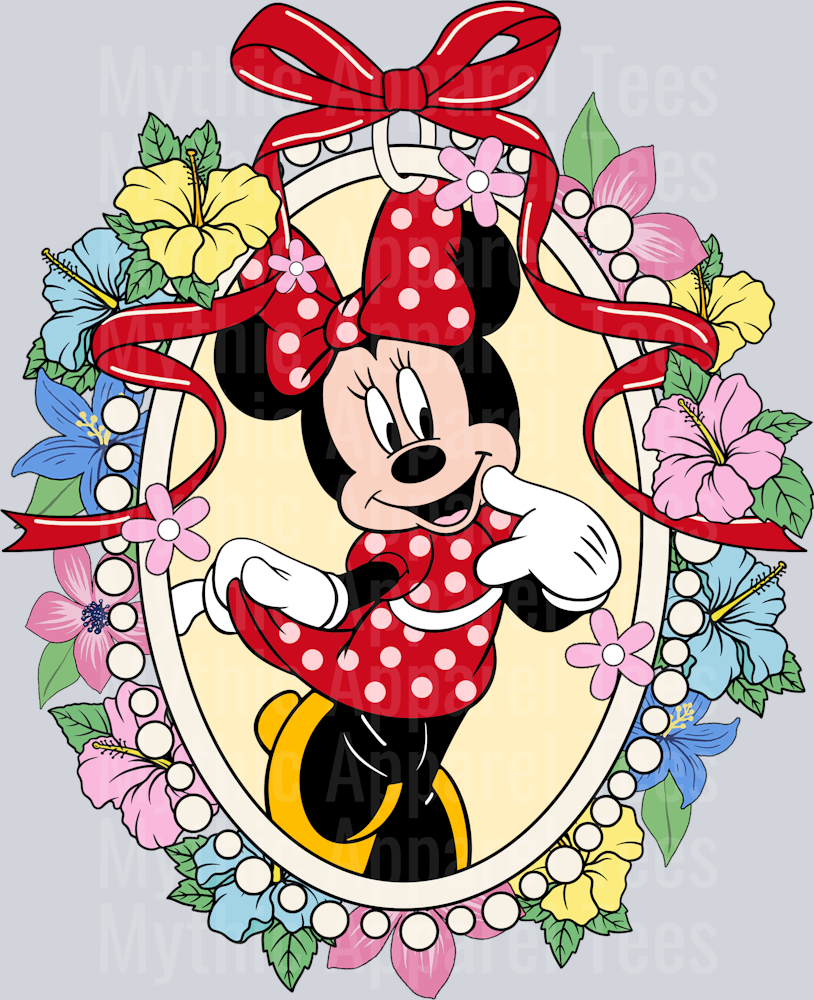 Minnie Mickey Mouse Mirror Bracelet frame DTF Disney Transfers