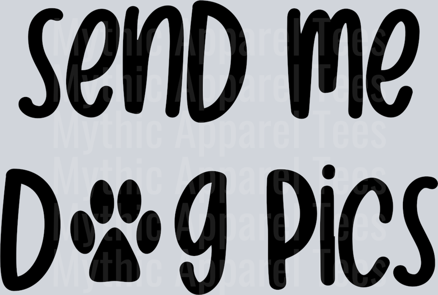 Send me dog pics paw print DTF Dog Transfers