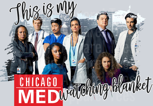 Chicago Med Blanket Plain