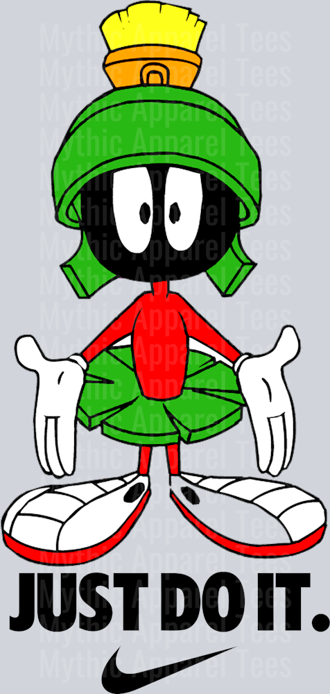 Marvin The Martian JUST DO IT DTF Nike Transfers