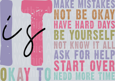 it is make mistakes