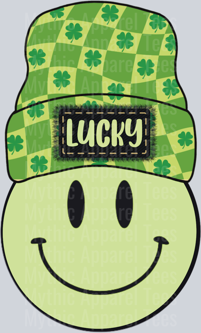 Lucky Smiley DTF St Patrick's Day Transfers