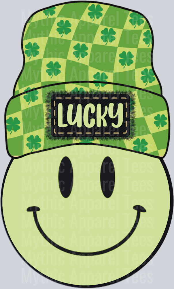 Lucky Smiley DTF St Patrick's Day Transfers