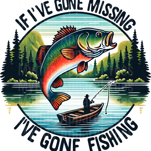 Fishing DTF Transfer