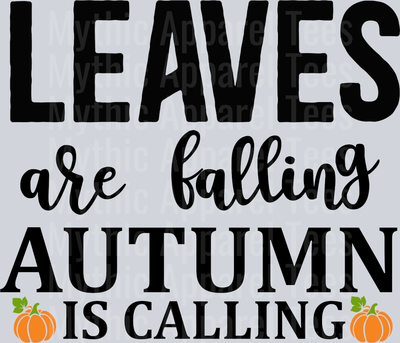 Leaves are falling autumn is