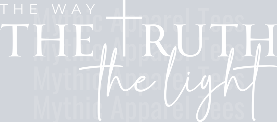 The Truth the light white DTF Religious Transfers