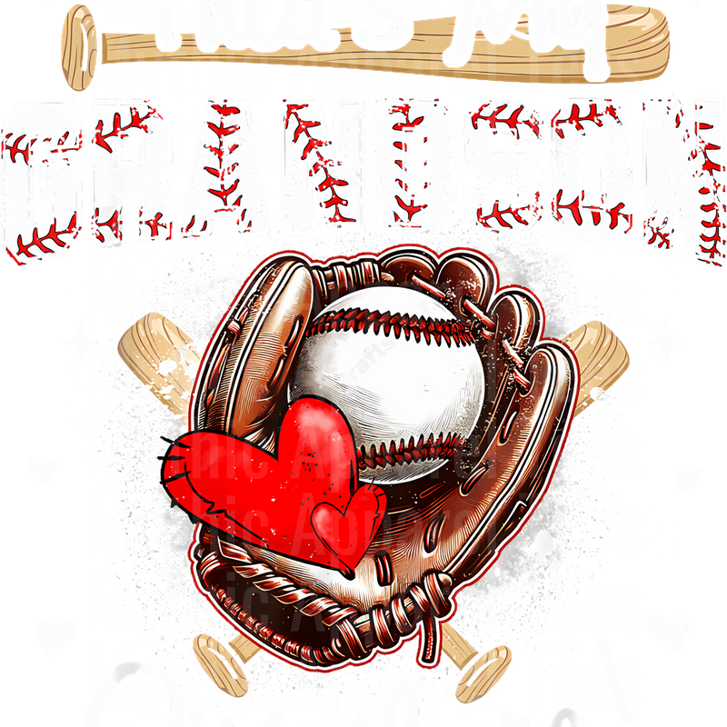 Grandma Grandpa Grandparents Baseball DTF Transfer