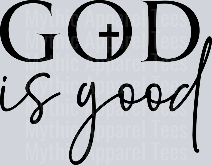 God is good black DTF Religious Transfers