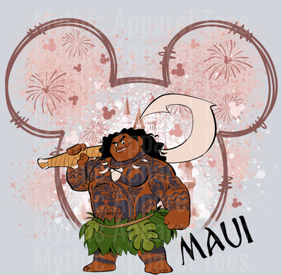 Maui Disney ears Disney Moana DTF Moana Transfers