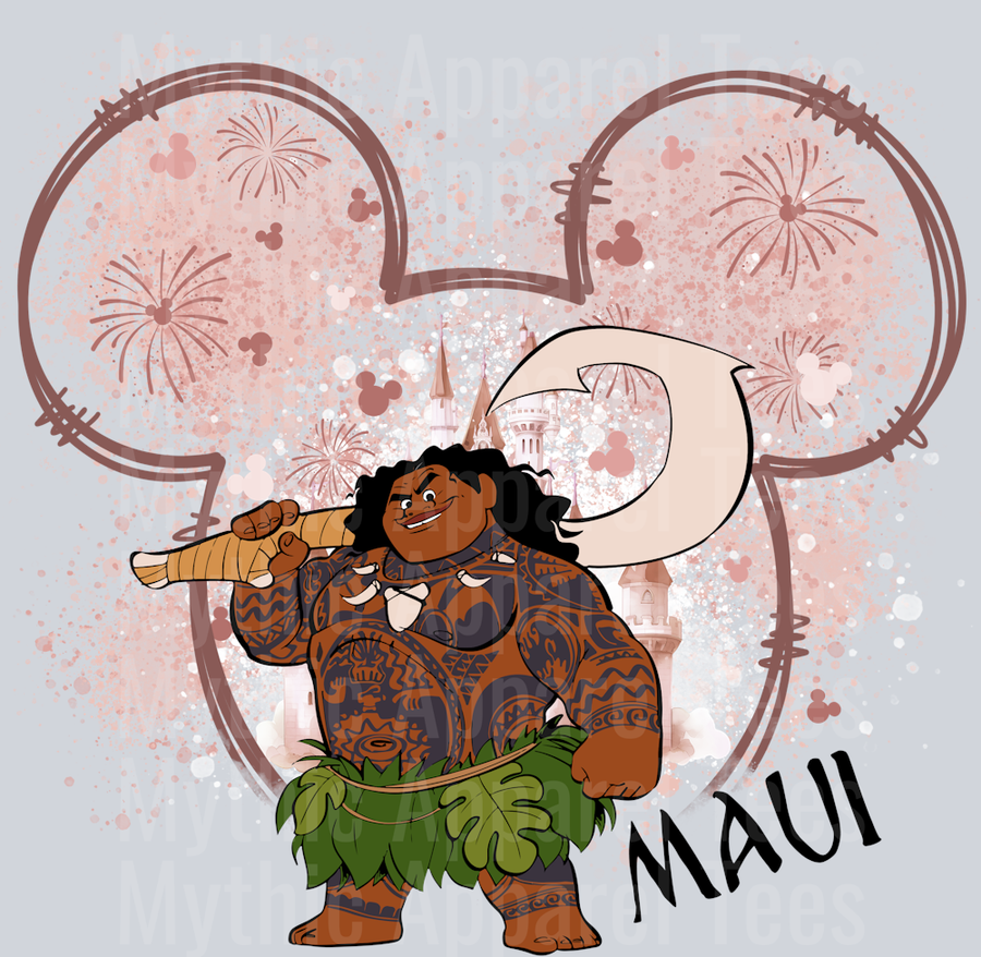Maui Disney ears Disney Moana DTF Moana Transfers
