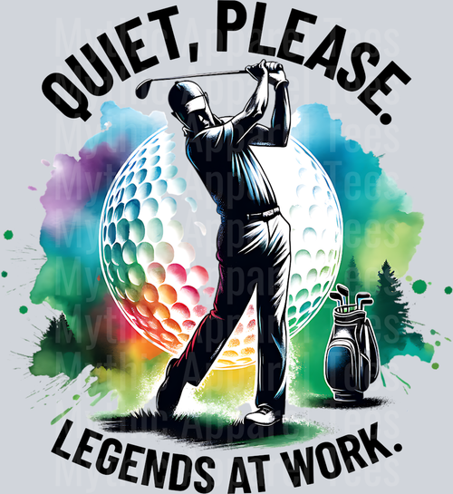 QUIETPLEASELEGENDSATWORKWATERCOLORGOLF