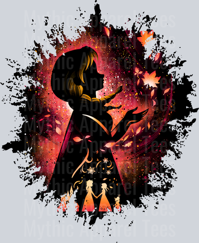 Anna Disney Princess Dark Silhouette Color Splash Crystal Ball Vision