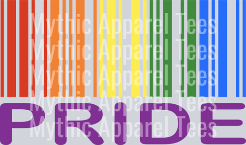 Gay Pride Barcode LGBTQ+ Transfer