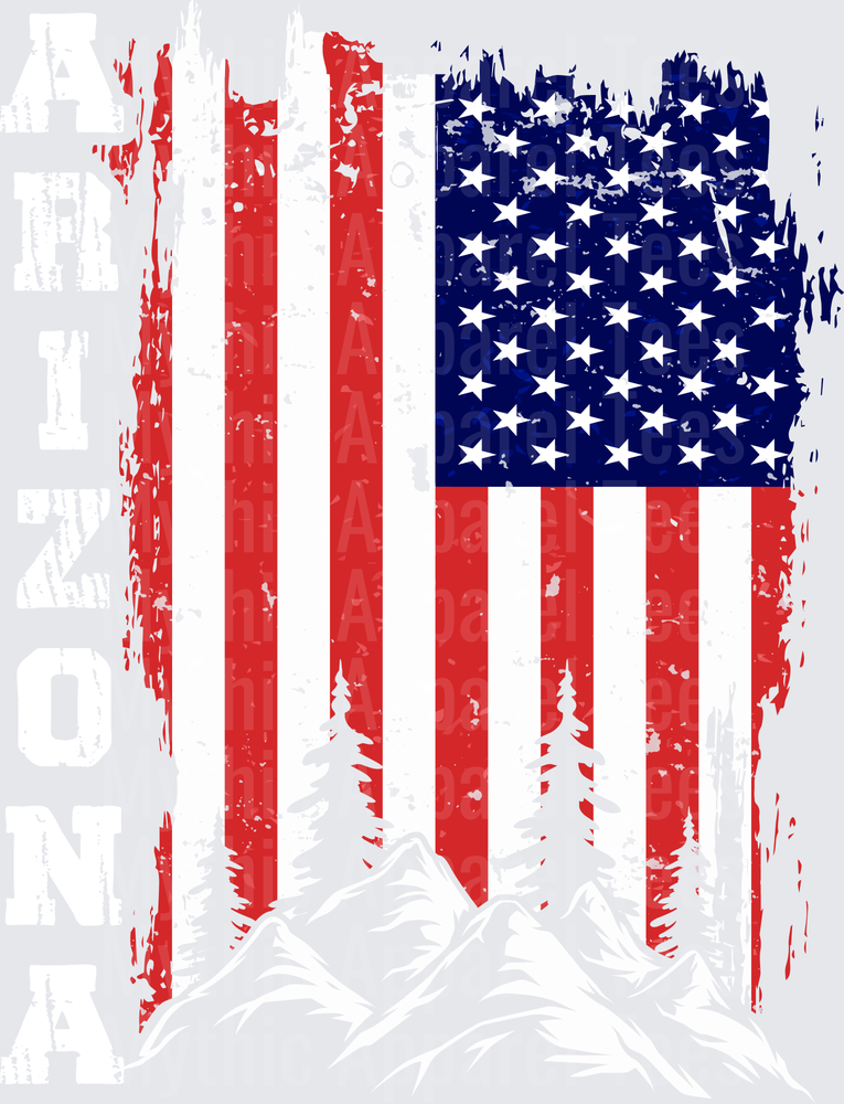 Distressed Vertical American Flag Grunge Patriotic USA Stars and Stripes