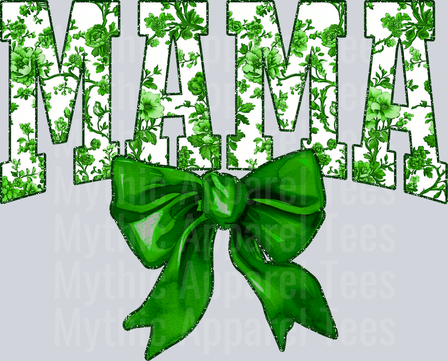 Green Toile Mama