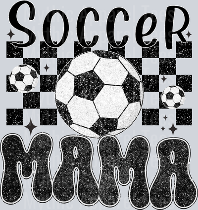 Soccer Momma Checker and Ball DTF Soccer Transfers