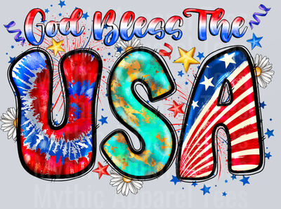 God Bless The USA 4th of July Patriotic