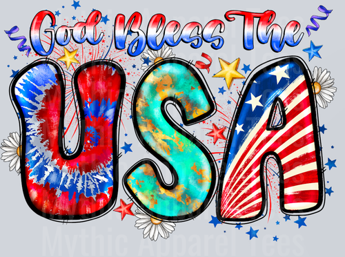 God Bless The USA 4th of July Patriotic