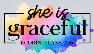 She is graceful DTF Religious Transfers