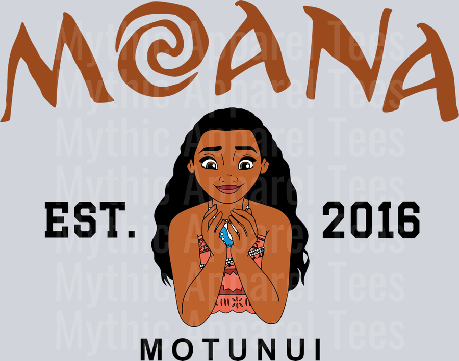Moana Motunui EST 2016 Disney Moana DTF Moana Transfers