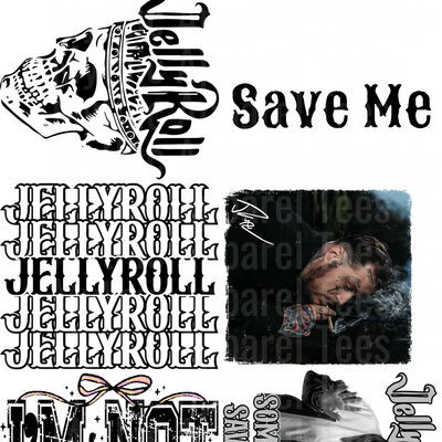 JELLY ROLL GANG SHEET 10 FULL SIZE IMAGES
