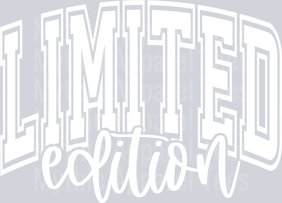 Limited Edition White Letters Varsity Letters