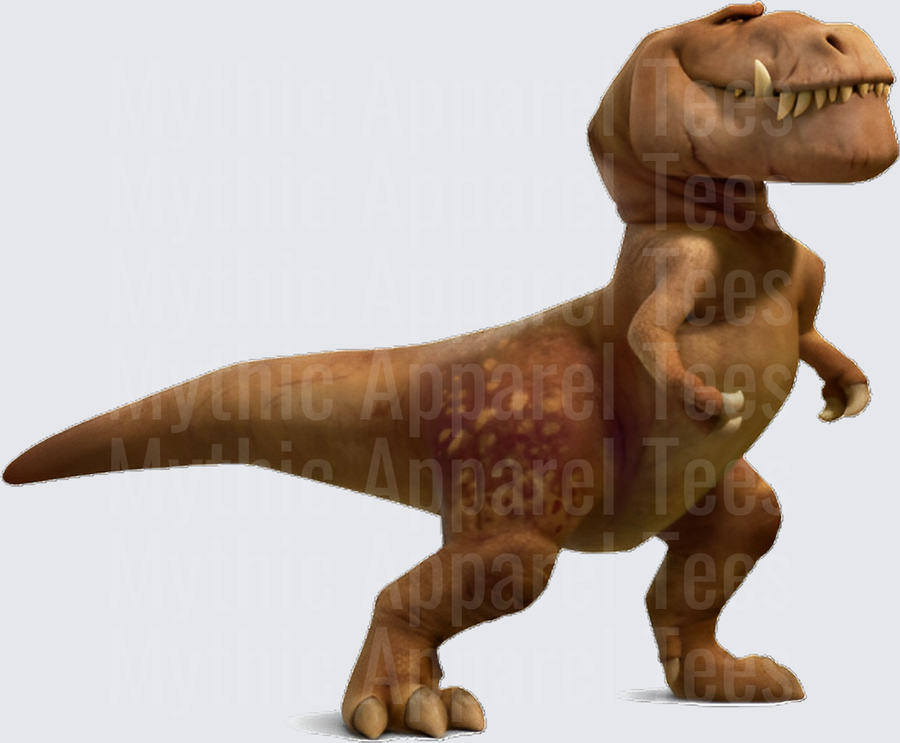 Butch the T-Rex from The Good Dinosaur Brown Animated Tyrannosaurus Smiling with Sharp Teeth