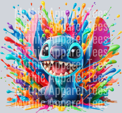 Stitch happy face Splash