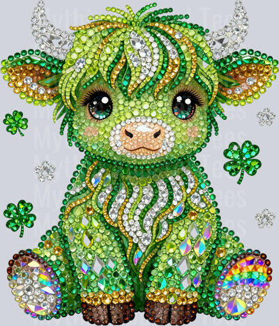 AZ714 Faux Rhinestone St Patricks Day