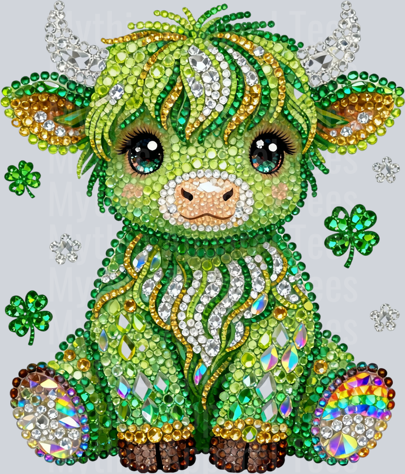 AZ714 Faux Rhinestone St Patricks Day