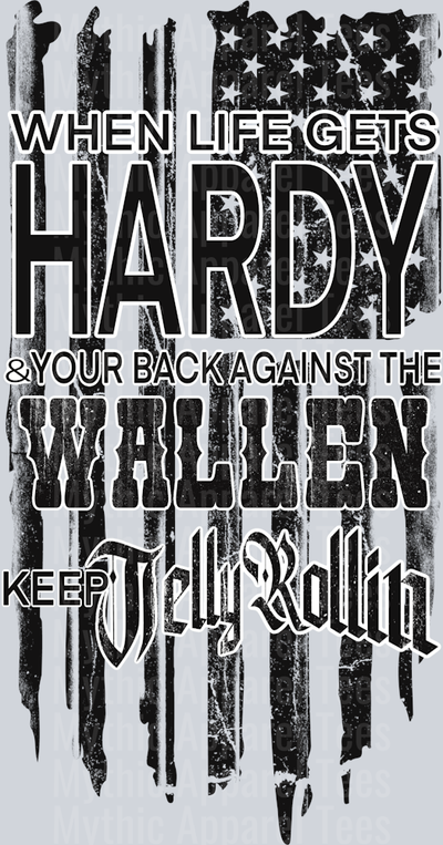 WALLEN hardy jelly roll Black DTF Country Music Transfers