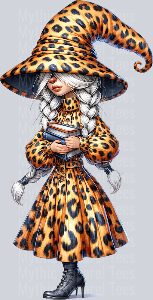 4 Gnome Girl Leopard Print Adorable DTF Gnome Transfers