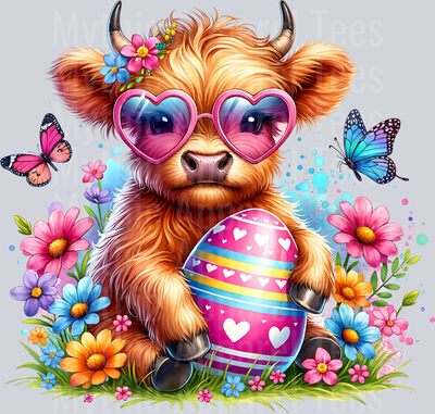 Easter Highland Cow