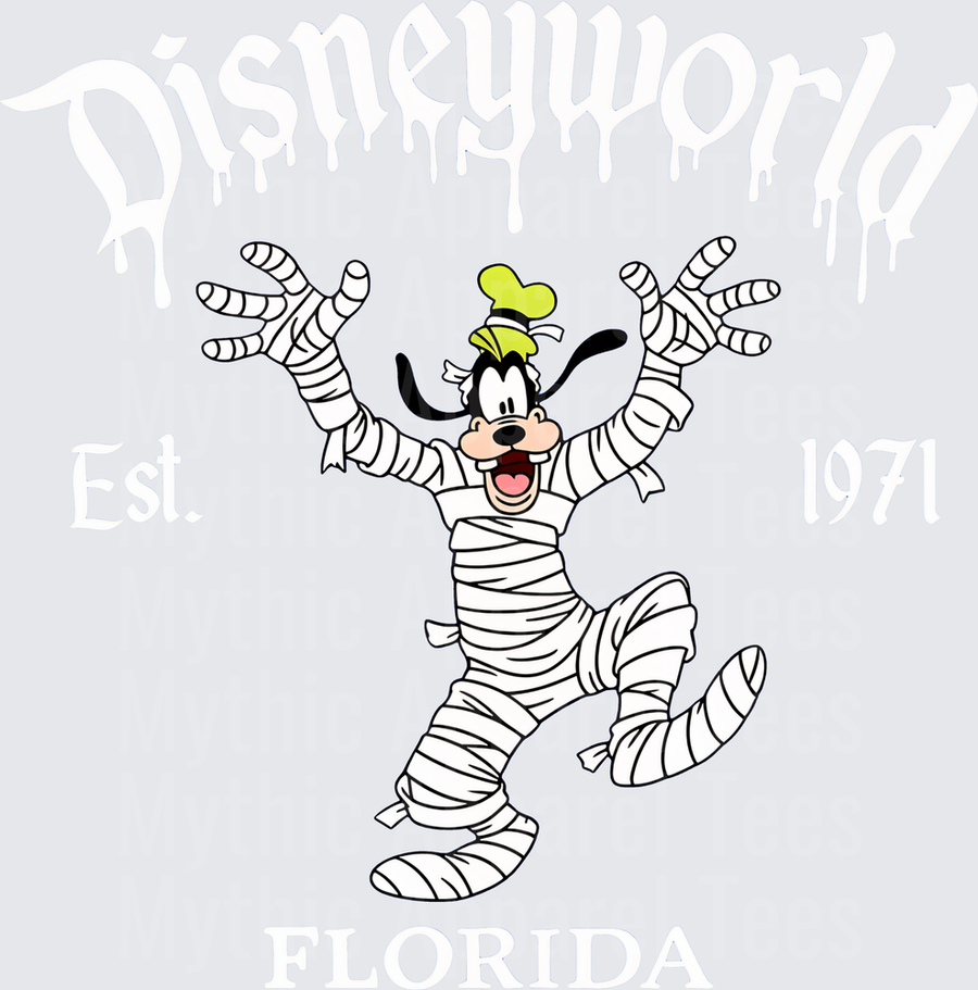 Goofy Mummy Halloween Costume Wrapped in Bandages Arms Raised Spooky Pose