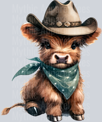 Western highland Cow 5 1 DTF Western Highland Cow Transfers