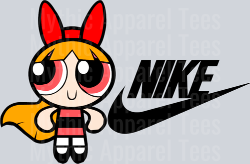 Blossom Power Puff Girls JUST DO IT DTF Nike Transfers