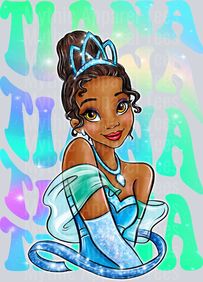 Tiana Disney Princess Stacked Name Disney